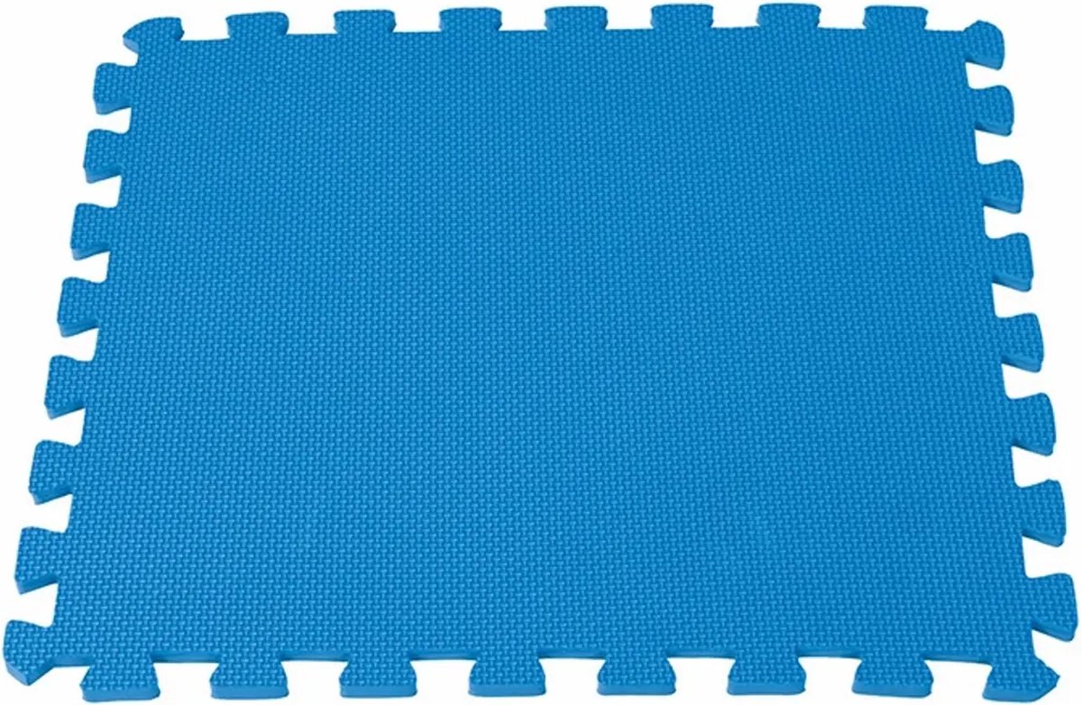 Dikke zwembad ondertegels blauw - 8 stuks van 50 x 50 x 1 cm - Weau